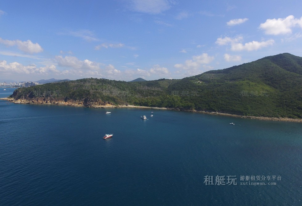 三亞旅游游艇租賃，三亞港至三亞角航線