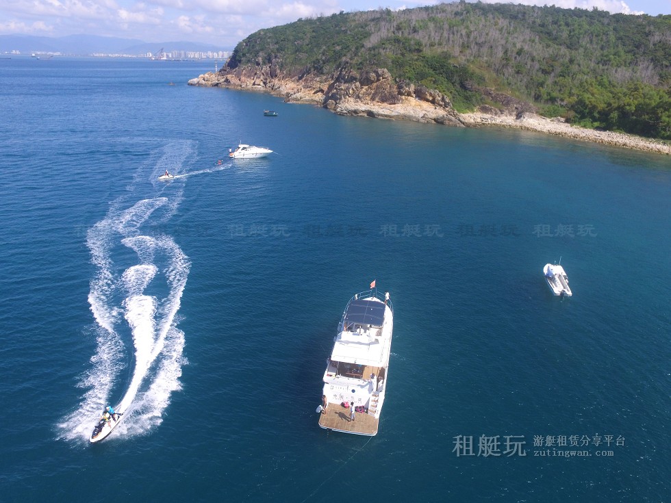 三亞旅游游艇租賃，三亞港至三亞角航線