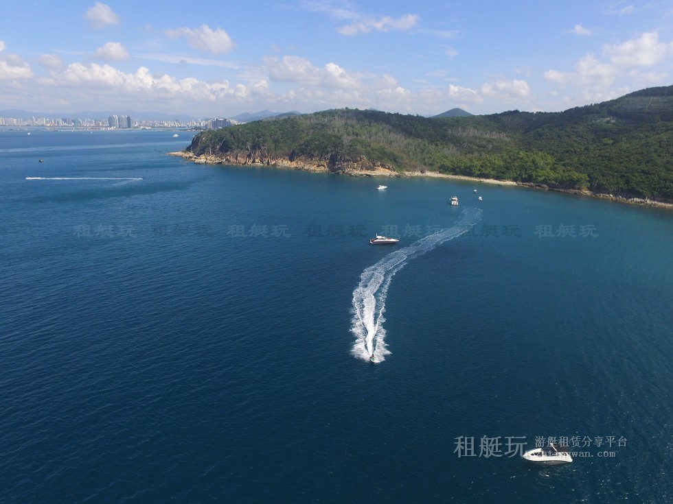 三亞旅游游艇租賃，三亞港至三亞角航線